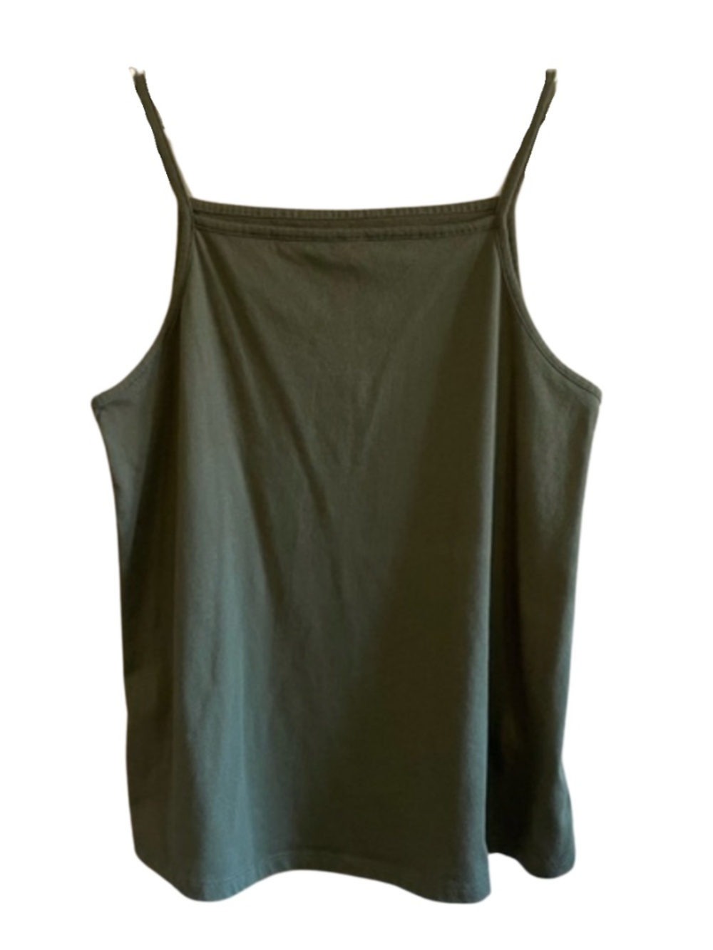4/$20➡️ Old Navy Olive Green High Neck Slim Strap Tank – Size Medium GUC